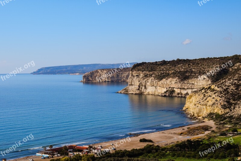 Beach Sea Landscape Coast Cliffs