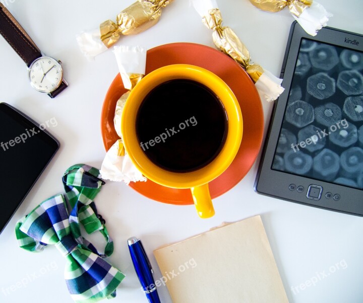 Coffee Focus Morning View From Above Notes