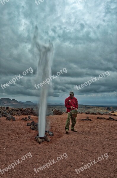 Geyser Steam Volcanic Hot Geothermal