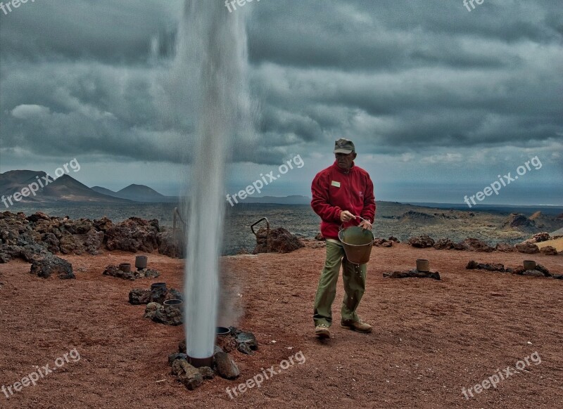 Geyser Steam Volcanic Hot Geothermal