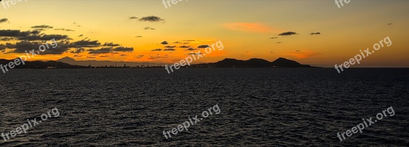 Sunset Sky Skyscape Sun Landscape