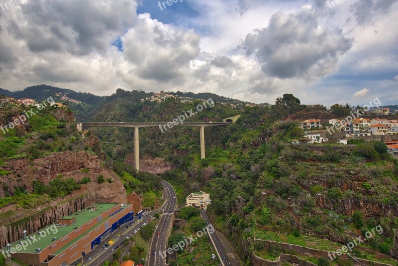 Landscape Madeira Sky Skyscape Vilage