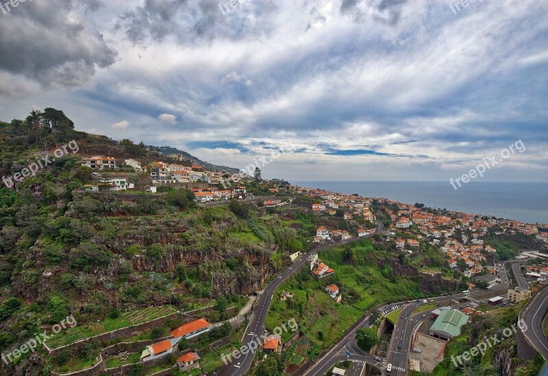 Landscape Madeira Sky Skyscape Vilage