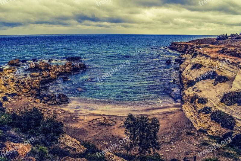 Cyprus Kapparis Cove Rocks Rock Formation