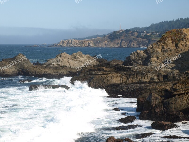 Pacific Coast Rock Usa California