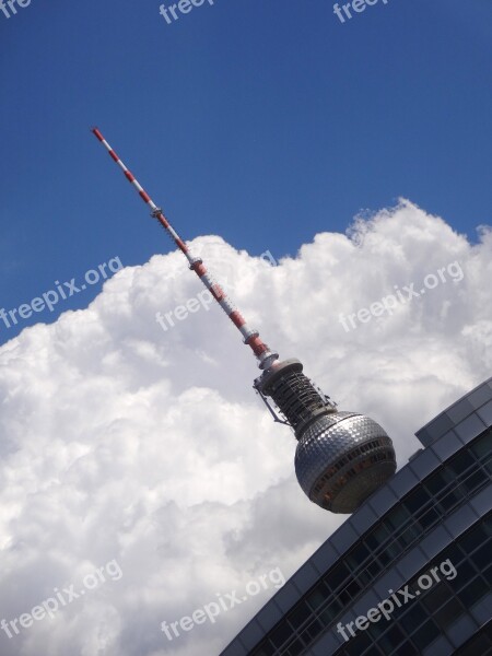 Berlin Alex Tv Tower Sky Capital