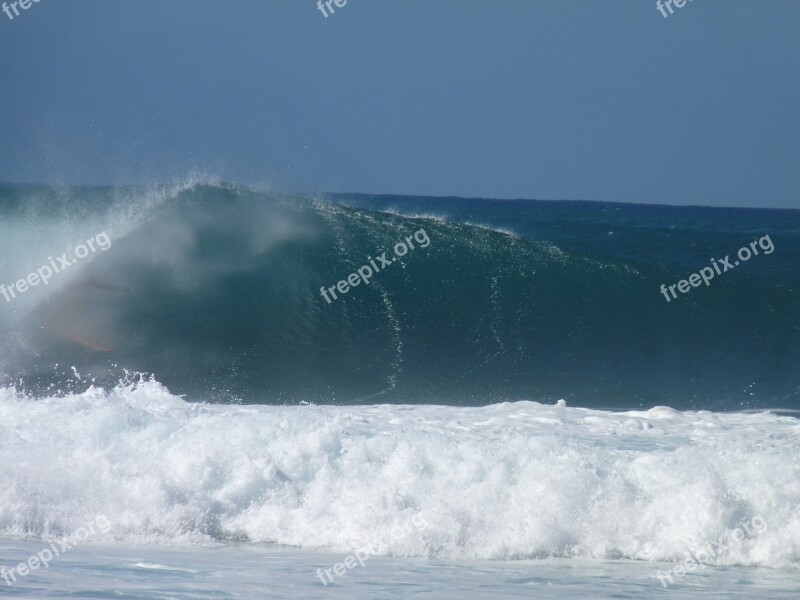 Wave Surfer Pacific Hawaii Surf