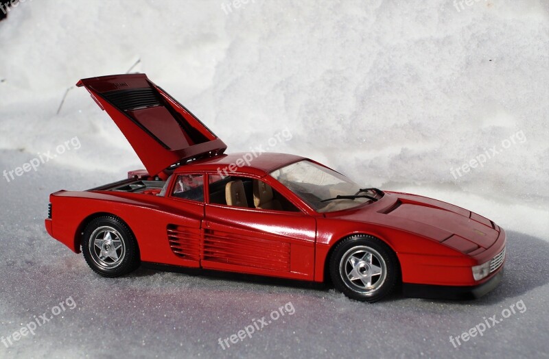 Model Car Ferrari Testarossa Speed Italy