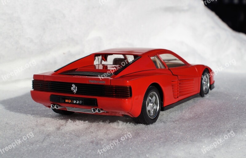 Model Car Ferrari Testarossa Speed Italy