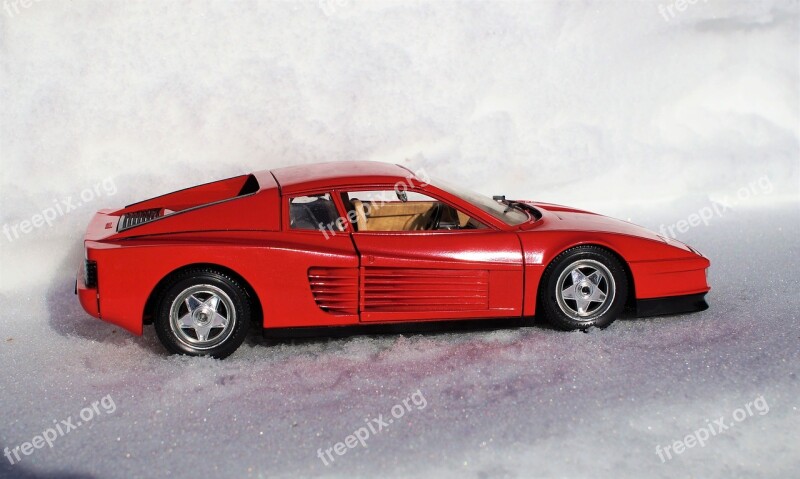 Model Car Ferrari Testarossa Speed Italy