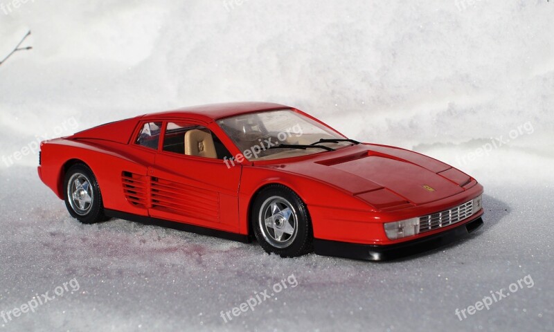 Model Car Ferrari Testarossa Speed Italy