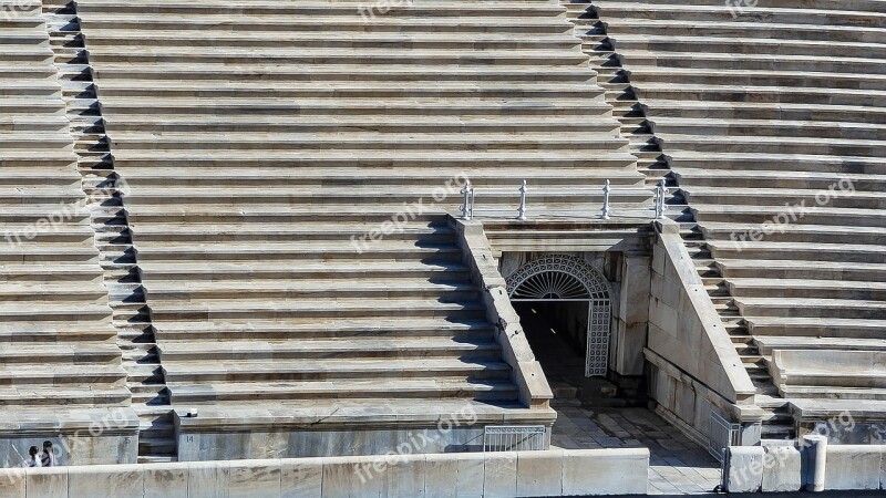 Greece Athens Lines Olympic Stadium Stage