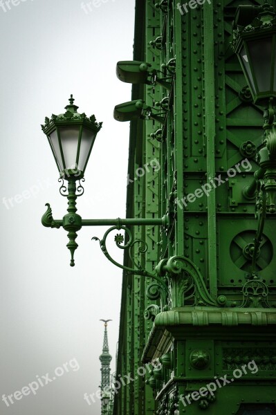 Szabadság Híd Freedom Bridge Budapest Fog Detail