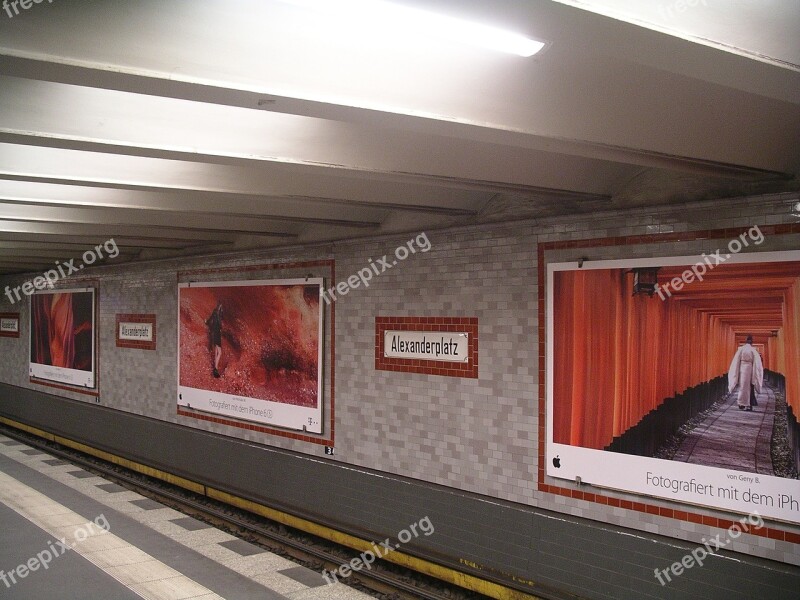 Berlin Alexanderplatz Ubahn Free Photos