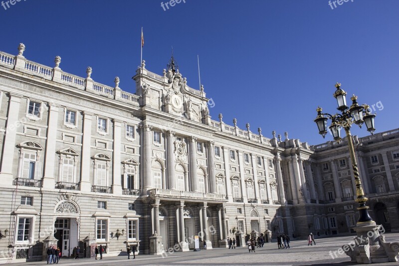 Royal Palace Madrid Spain Parade Architecture