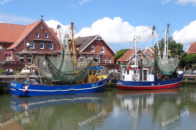 Port Neuharlingersiel Cutter North Sea Docks