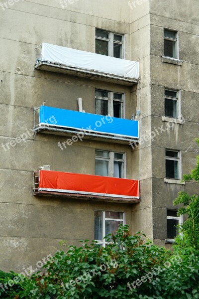 Russia Novosibirsk Flag Balconies Free Photos