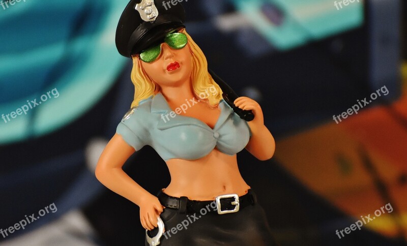 Policewoman Figure Sexy Police Funny