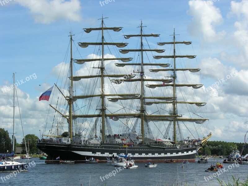 Sail Ship Amsterdam Boat Netherlands