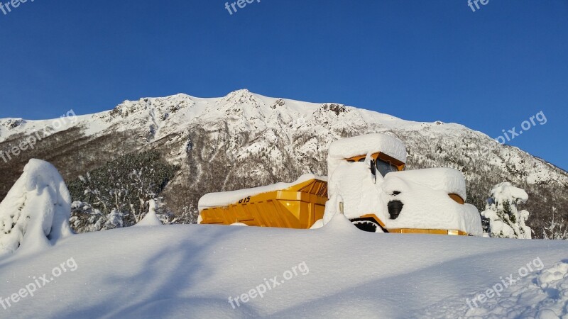 Winter Winter Landscapes Snow Truck Norway