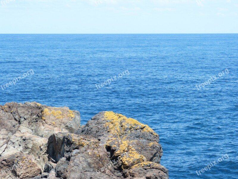 Blue Blue Water Horizon Sea Ocean