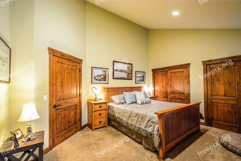 Master Bedroom Bed Closets Residential Bedroom