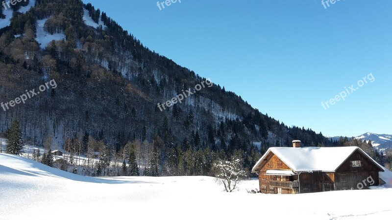 Allgäu Winter Cold Winter Way Allgäu Winter