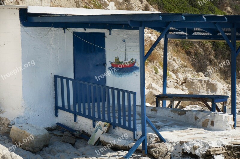 Greece Old House Fisherman's Cottage Greek Island Chios