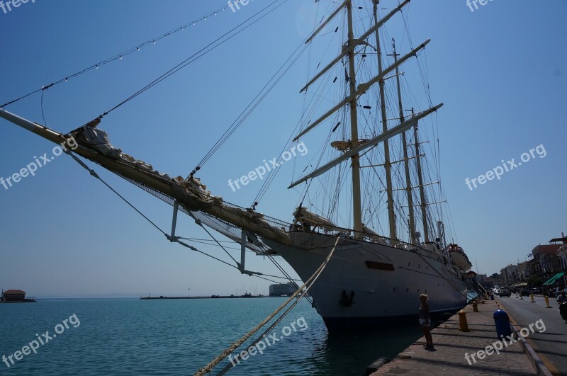 Greece Greek Island Chios Boat Sea