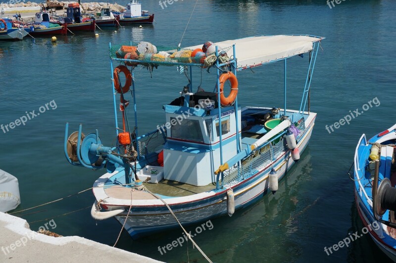 Greece Boat Sun Chios Nature