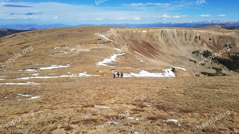 Hiking Discover Adventure Rocky Mountains Blue