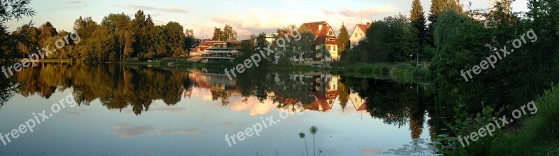 Bad Waldsee Stadtsee Panorama Free Photos