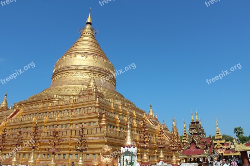 Myanmar Burma Shwedagon Pagoda Temple