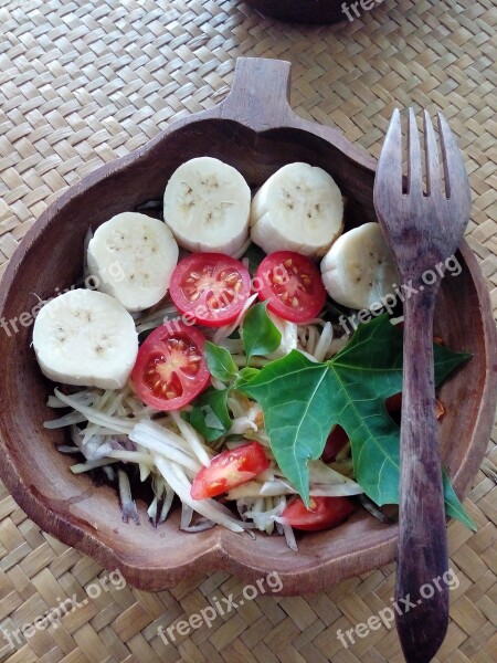 Healthy Food Bananas Tomato Free Photos