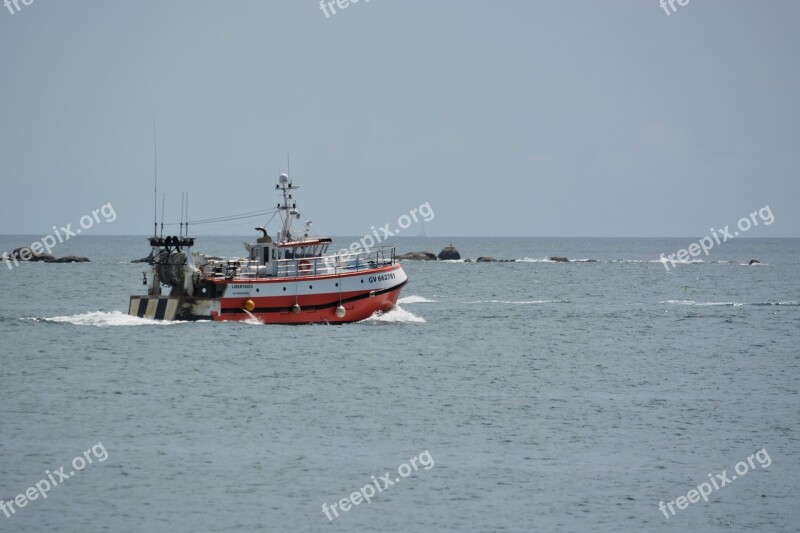 Boat Trawler Fishing Sea Fisherman