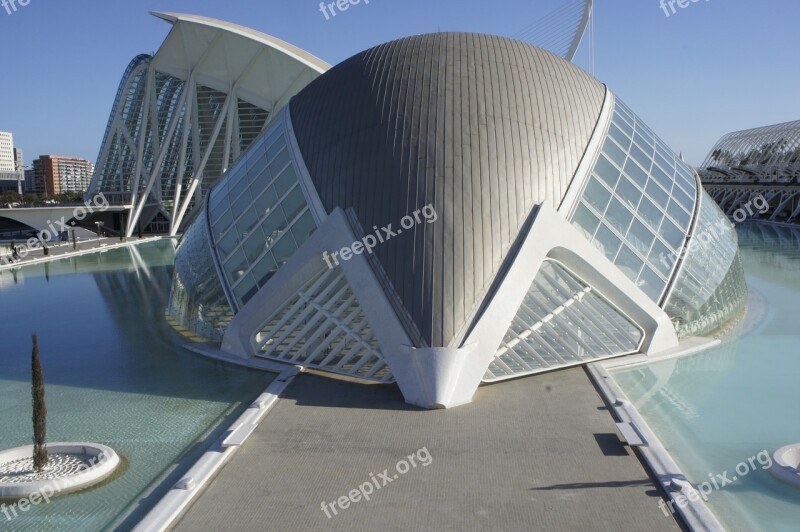 Hemisfèric Valencia Turia River Spain Water