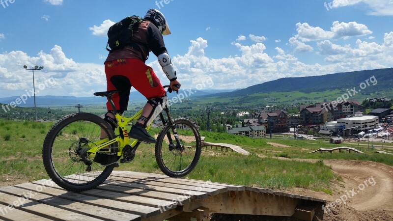 Mountain Biking Downhill Mountain Biking Bicycle Downhill Bike