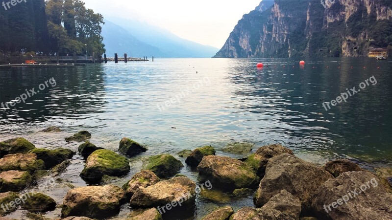 Lake Garda Riva On The Lake Mountains