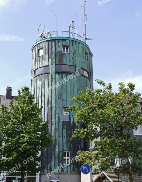 Hochsauerland Kahler Asten Asten Tower Landmark German Weather Service