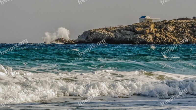 Sea Waves Scenery Cape Chapel