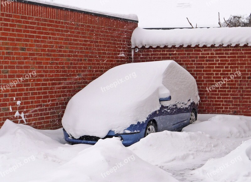 Snowdrift Snowed In Windy Snow Mass Impassable