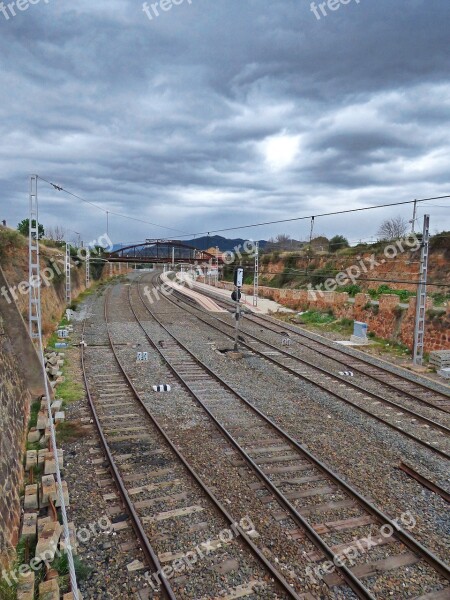 Sidings Railway Station Train Free Photos