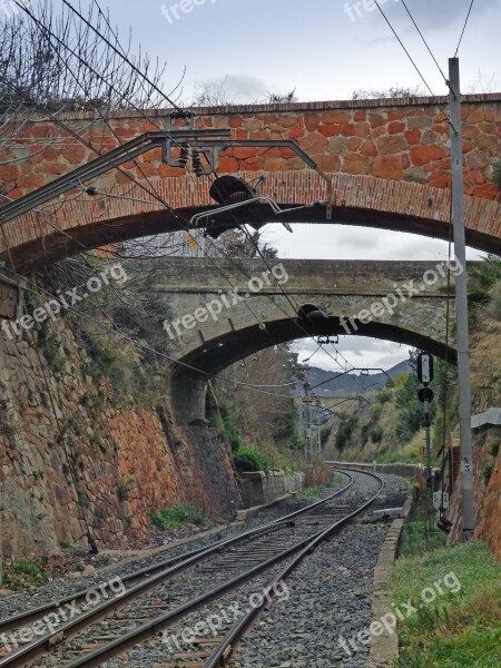 Via Railway Line Engineering Bridge Bricks