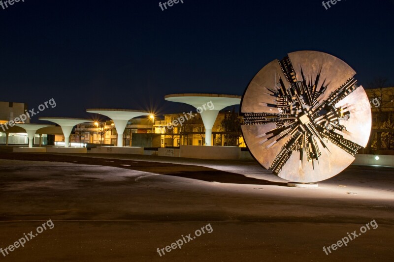 Darmstadt Hesse Germany Night Night Photograph