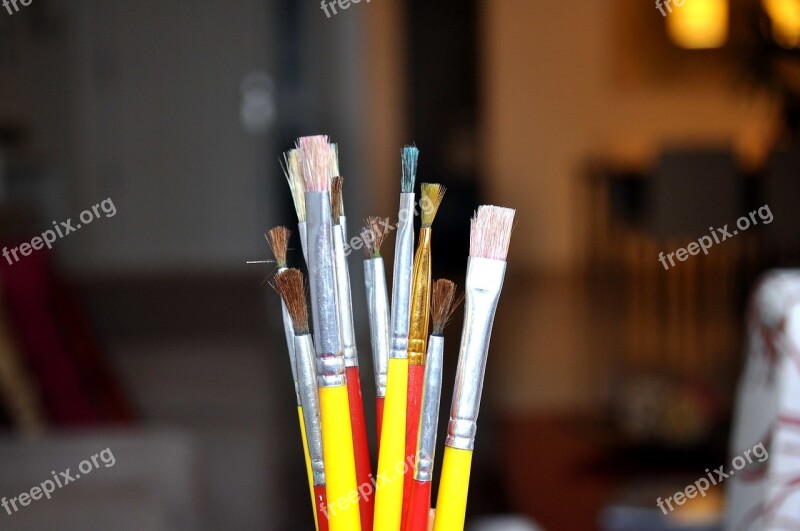 Painting Paint Brushes Artist Creativity Tools