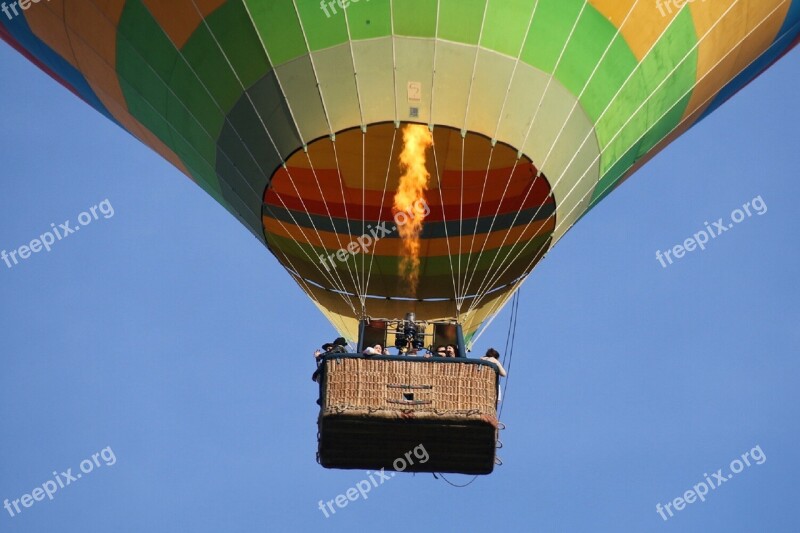 Hot Air Balloon Floating Fun Colorful Air