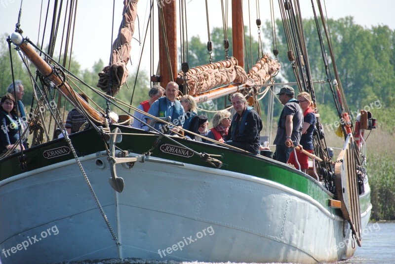 Boat Oldtimer Harbour Festival Buxtehude Sun