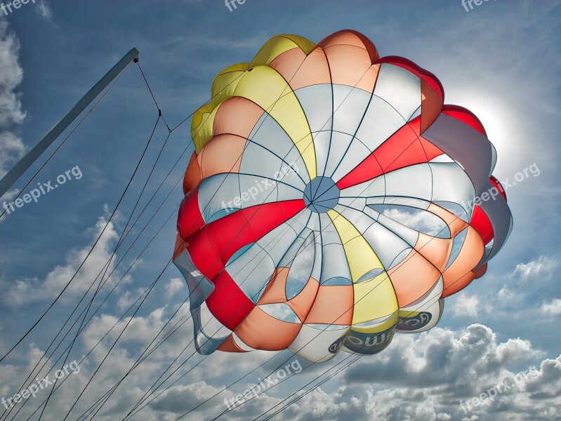 Parasol Parachute Activities Sky Summer