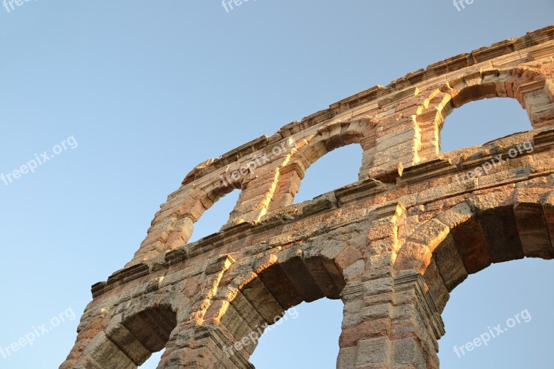 Verona Arena Stone Arch Sky