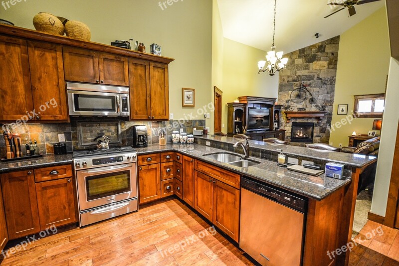 Kitchen Interior Kitchen Real Estate Counter Home